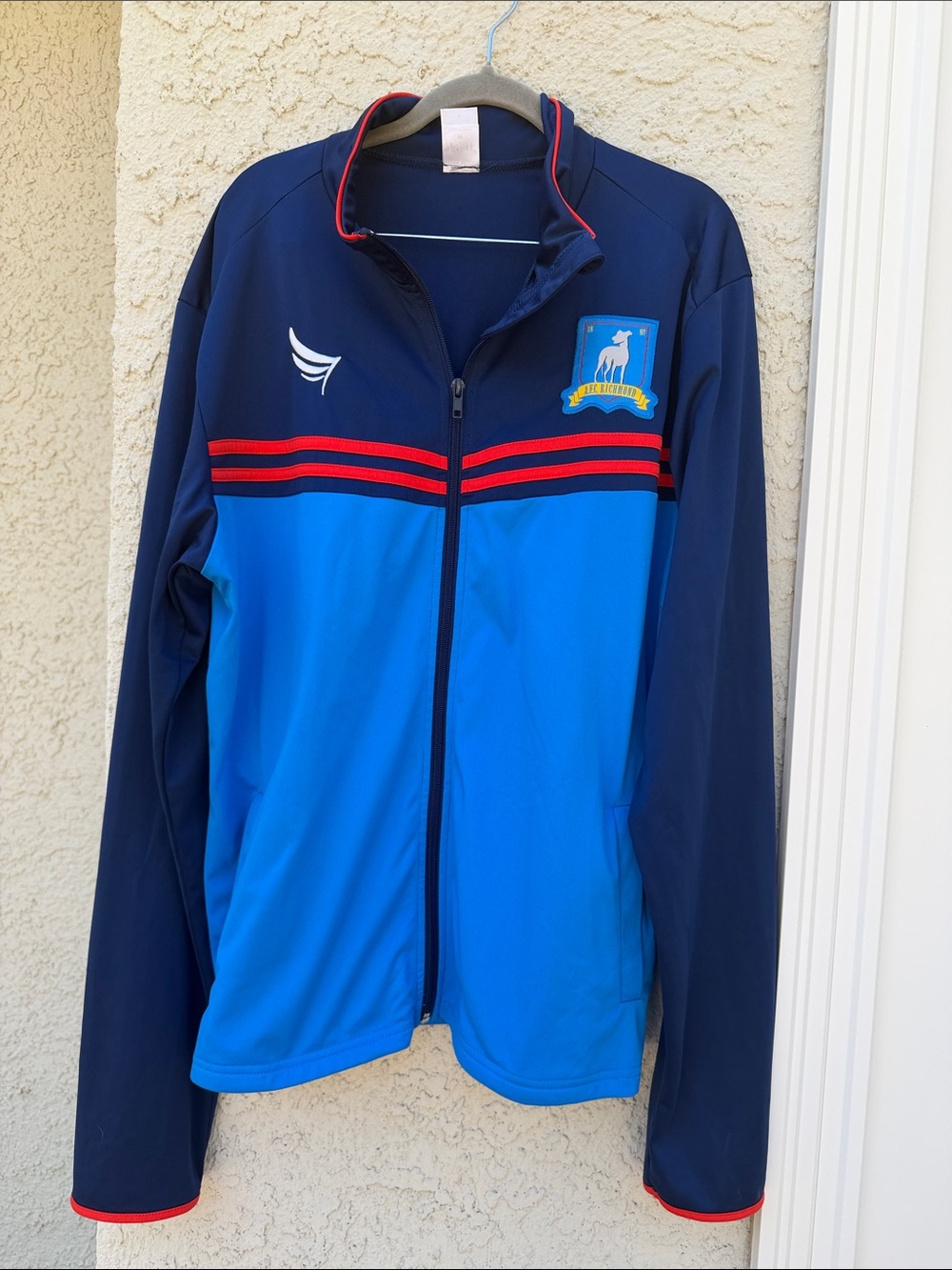 Tes Lasso A.F.C. Blue Red Stripe Track Jacket Size M